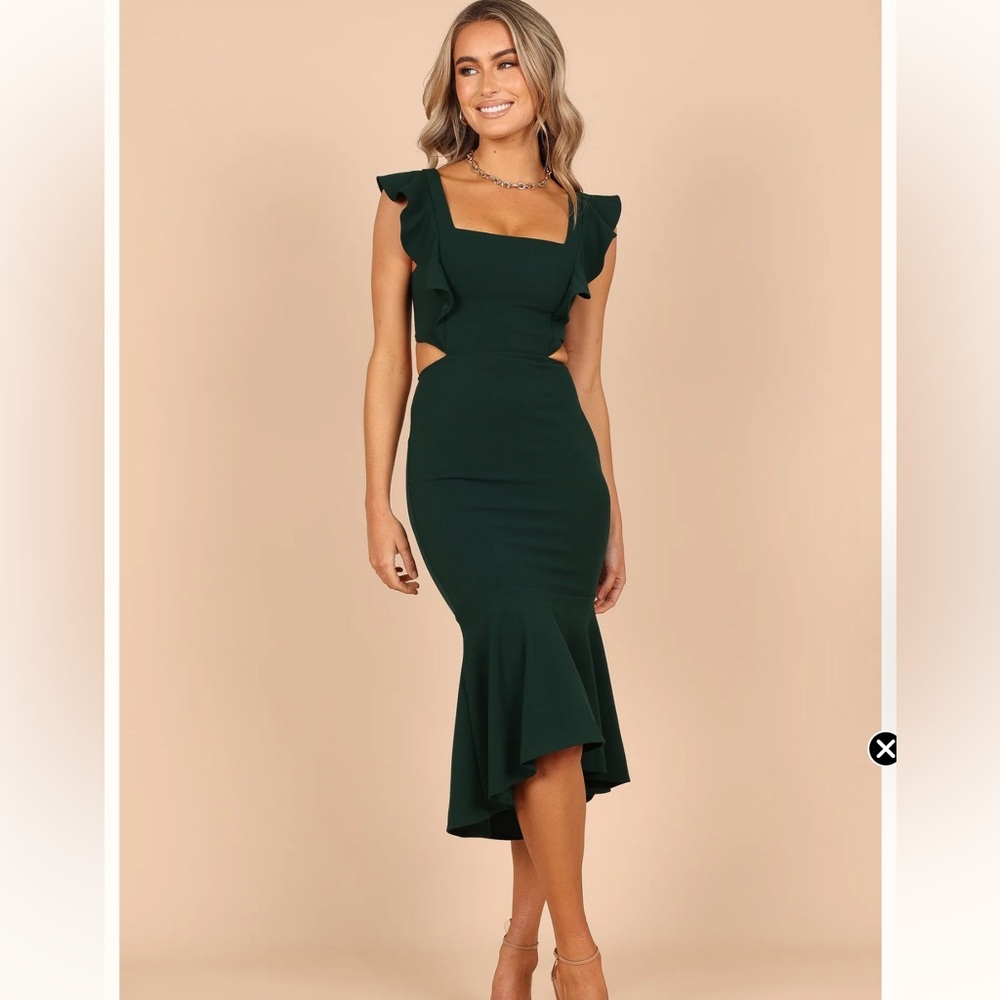 Elegant Green Midi Dress